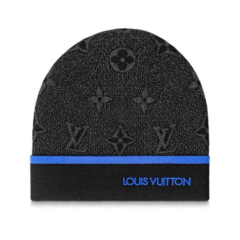 louis vuitton damoflage beanie|blue Lv monogram beanie.